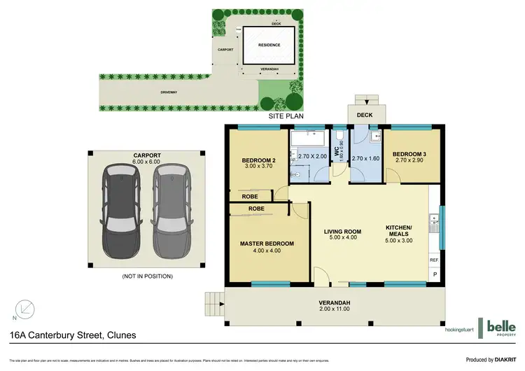 Floorplan of Homely house listing, 16A Canterbury Street, Clunes VIC 3370