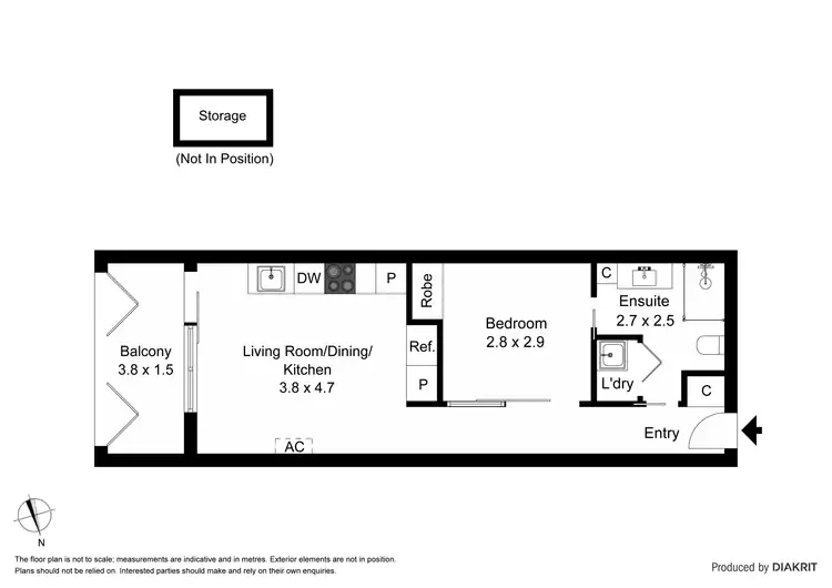 Floorplan of Homely apartment listing, 404/13-15 Grattan Street, Prahran VIC 3181