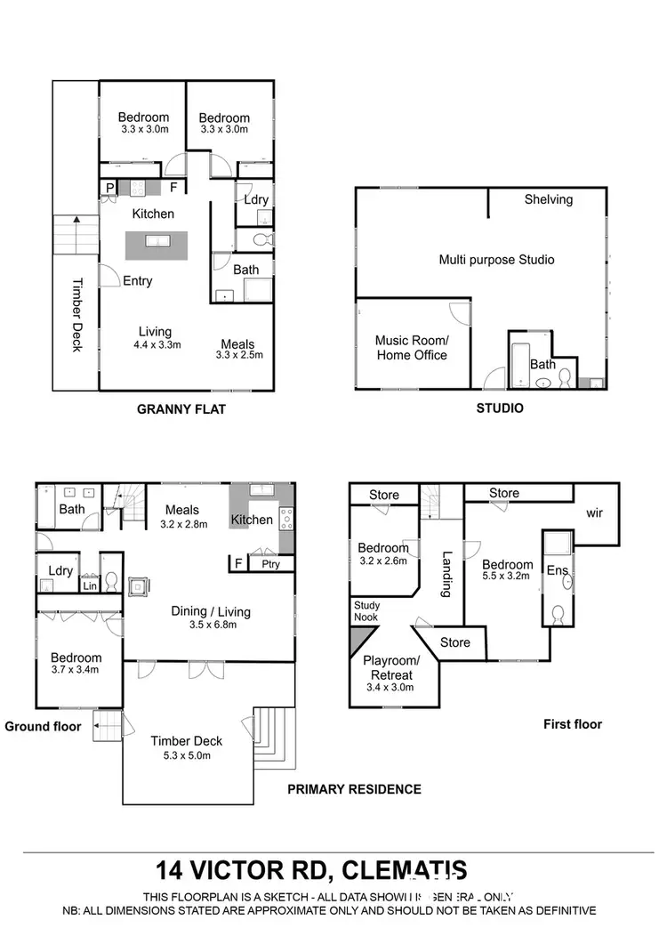Floorplan of Homely house listing, 14 Victor Road, Clematis VIC 3782