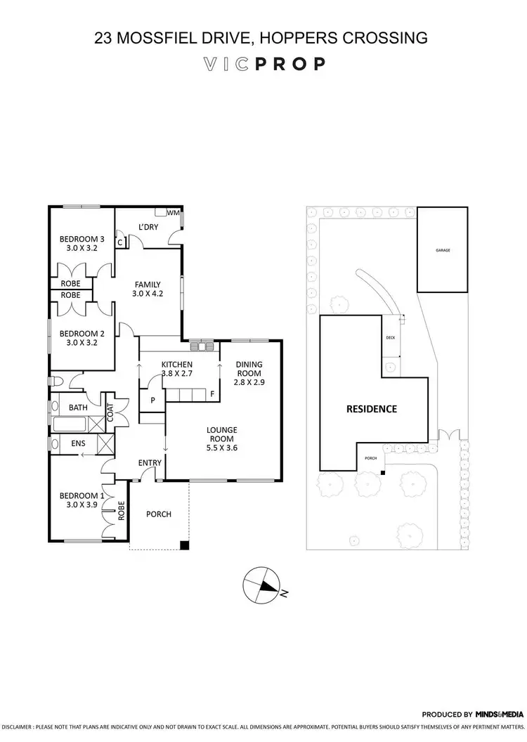 Floorplan of Homely house listing, 23 Mossfiel Drive, Hoppers Crossing VIC 3029