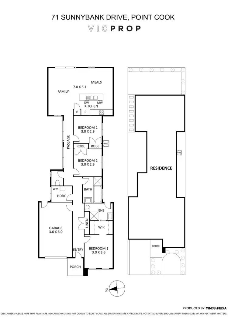 Floorplan of Homely house listing, 71 Sunnybank Drive, Point Cook VIC 3030