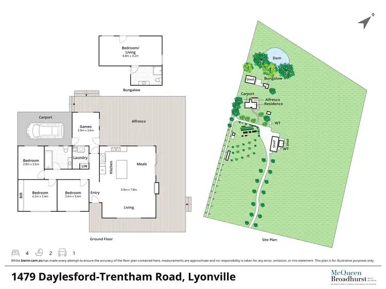 Floorplan of Homely house listing, 1479 Daylesford-Trentham Road, Lyonville VIC 3461