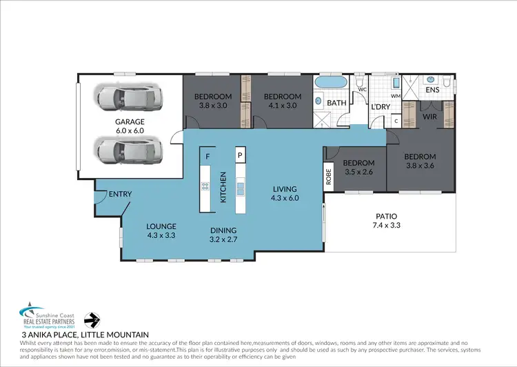 Floorplan of Homely house listing, 3 Anika Place, Little Mountain QLD 4551