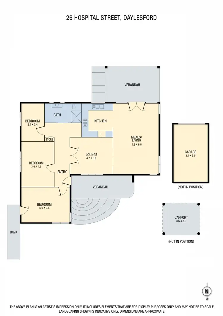 Floorplan of Homely house listing, 26 Hospital Street, Daylesford VIC 3460