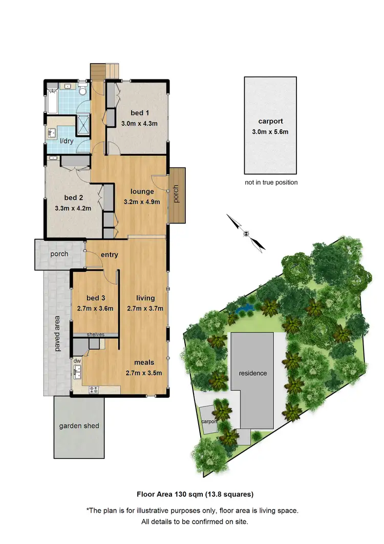Floorplan of Homely house listing, 5 Bella Vista Crescent, Olinda VIC 3788