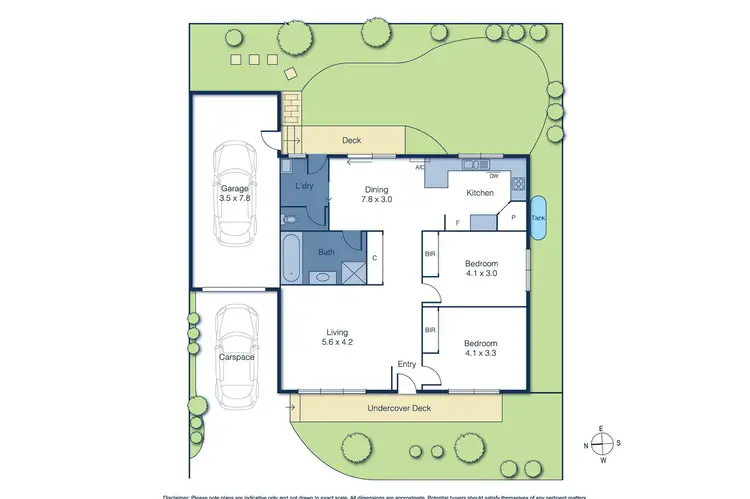 Floorplan of Homely unit listing, 49A Heywood Street, Ringwood VIC 3134