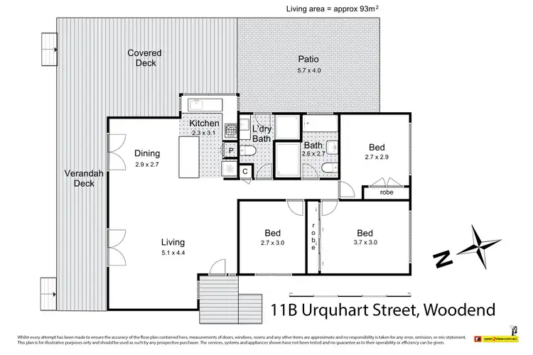 Floorplan of Homely house listing, 11B Urquhart Street, Woodend VIC 3442