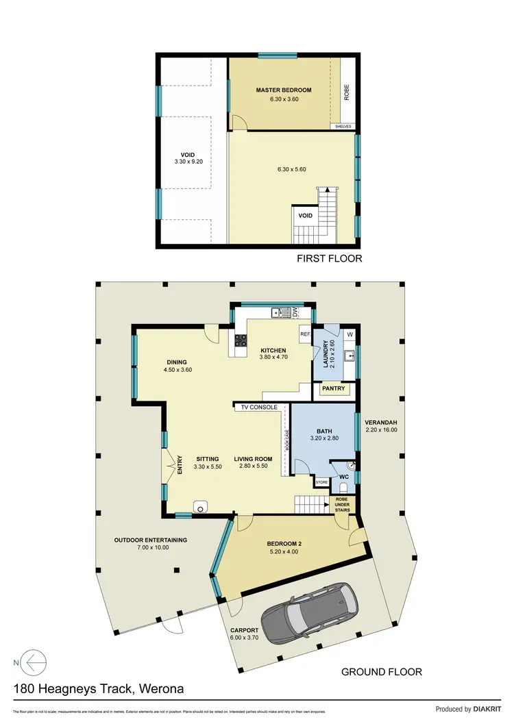 Floorplan of Homely house listing, 180 Heagneys Track, Werona VIC 3364