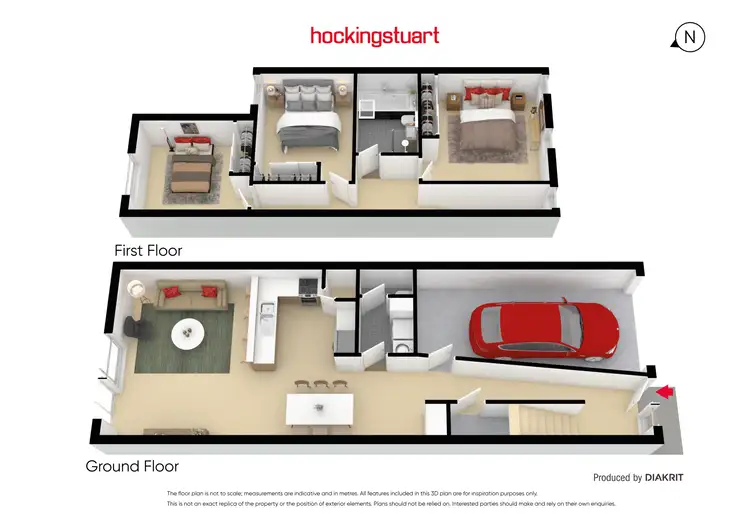 Floorplan of Homely townhouse listing, 8/140 Rupert Street, West Footscray VIC 3012