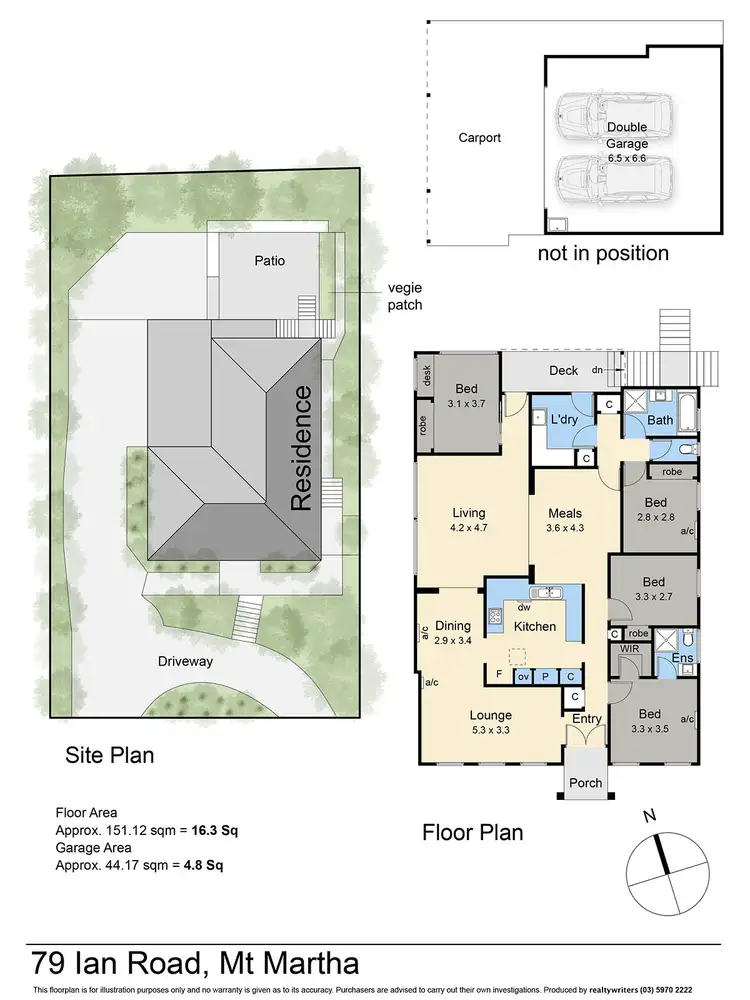 Floorplan of Homely house listing, 79 Ian Road, Mount Martha VIC 3934