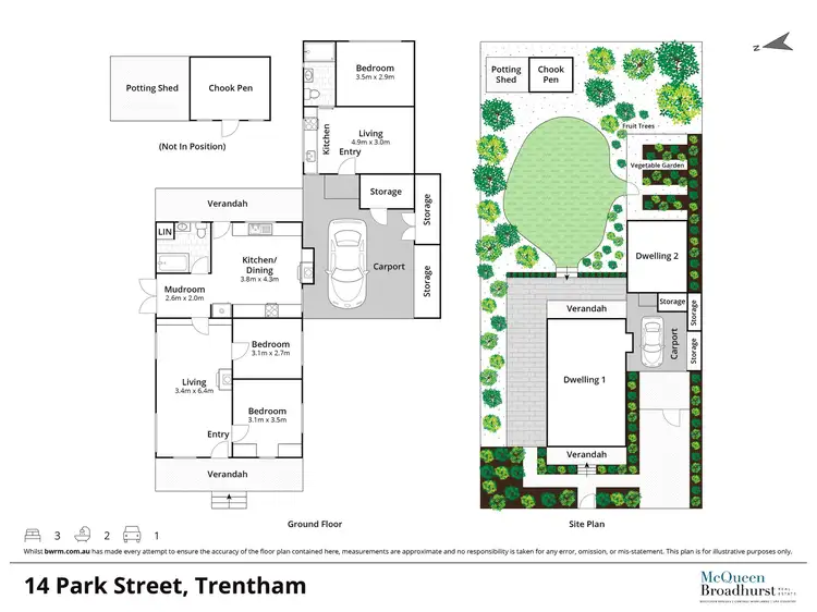 Floorplan of Homely house listing, 14 Park Street, Trentham VIC 3458