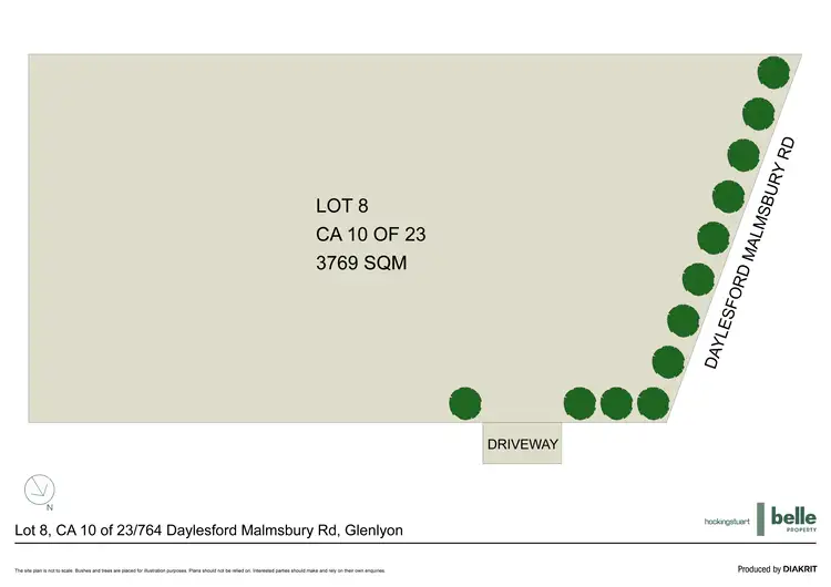 Floorplan of Homely land listing, CA10 at 23 (lot 8)/764 Daylesford Malmsbury Road, Glenlyon VIC 3461