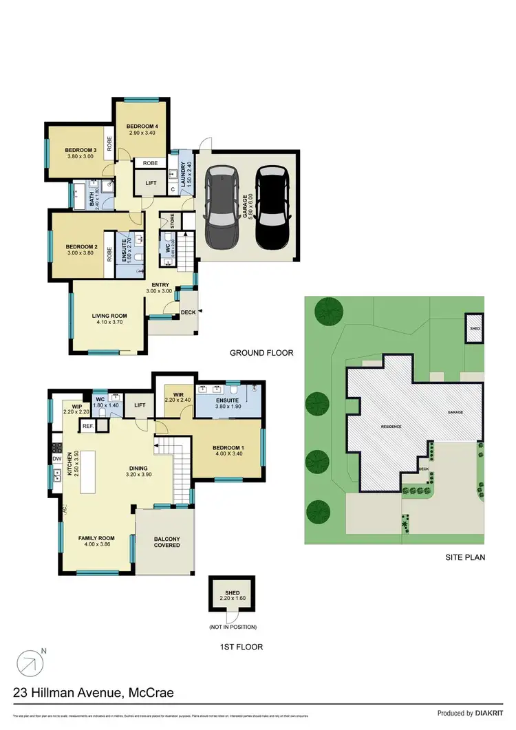 Floorplan of Homely house listing, 23 Hillman Avenue, Mccrae VIC 3938