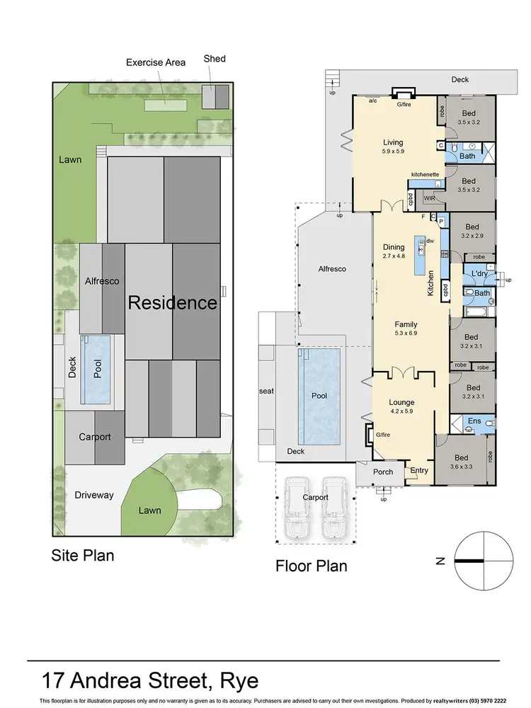 Floorplan of Homely house listing, 17 Andrea Street, Rye VIC 3941