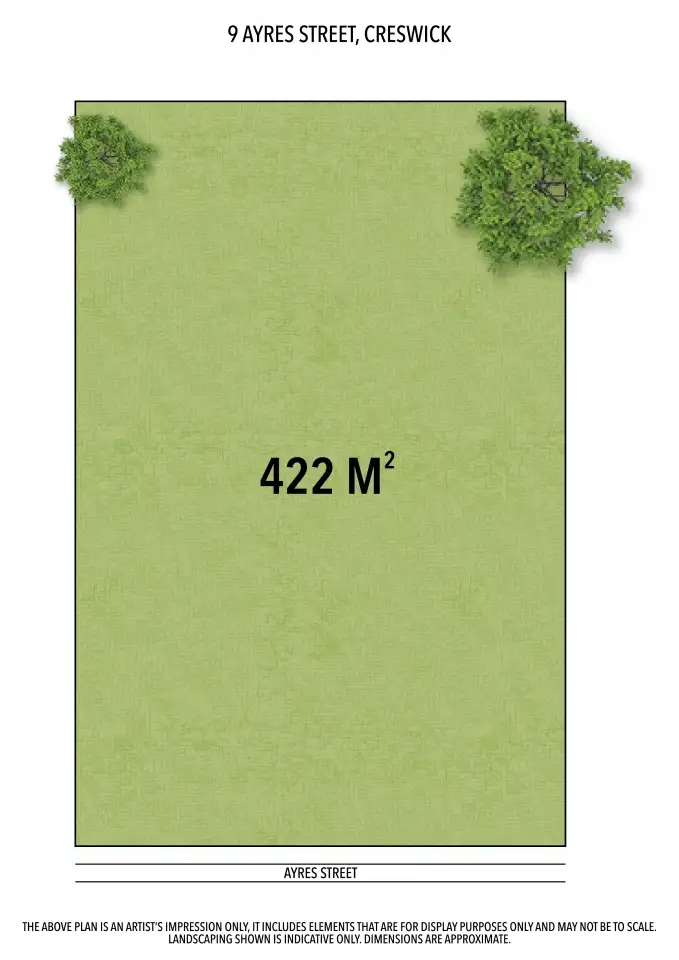 Floorplan of Homely land listing, 9 Ayres Street, Creswick VIC 3363
