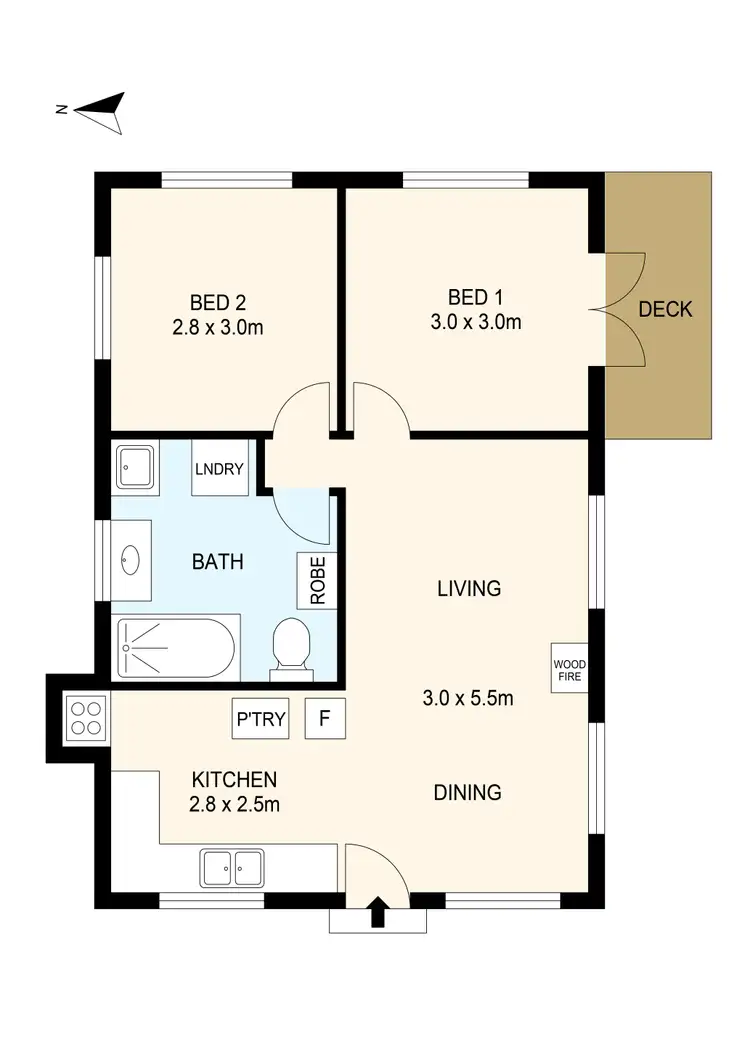 Floorplan of Homely house listing, 2 Tiger Lane, Skenes Creek VIC 3233