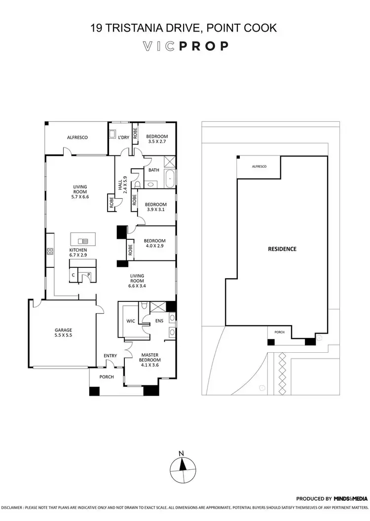 Floorplan of Homely house listing, 19 Tristania Drive, Point Cook VIC 3030
