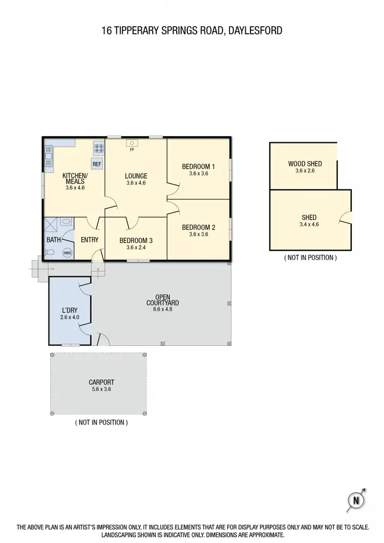 Floorplan of Homely house listing, 16 Tipperary Springs Road, Daylesford VIC 3460