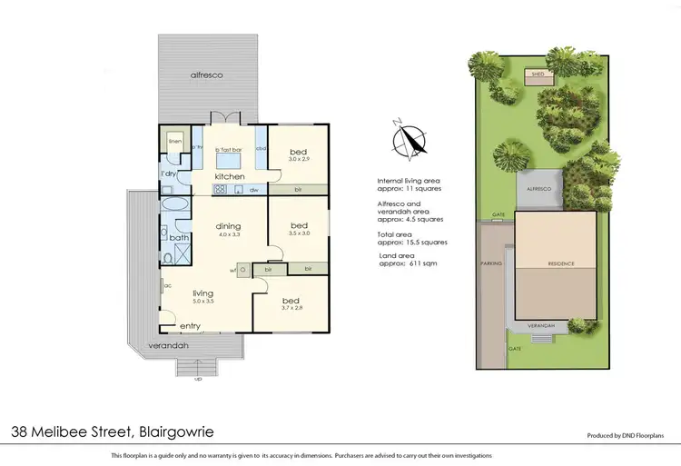Floorplan of Homely house listing, 38 Melibee Street, Blairgowrie VIC 3942