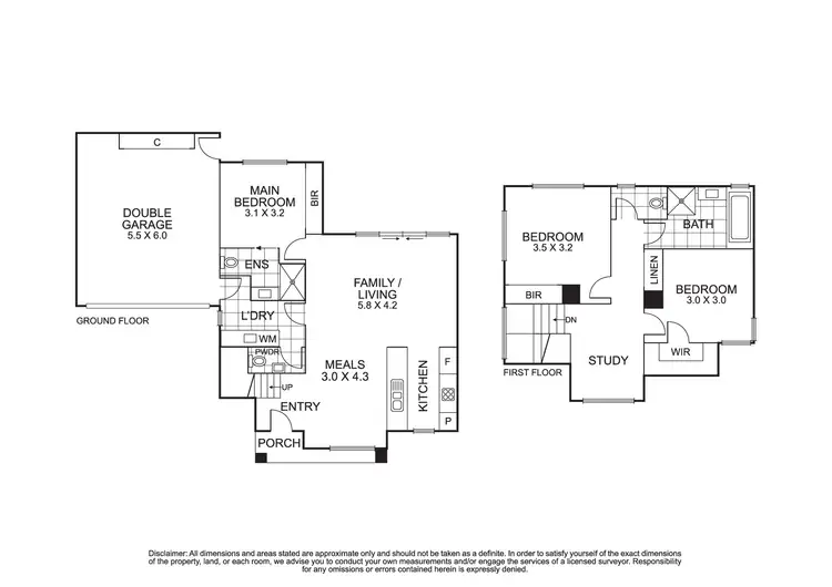Floorplan of Homely townhouse listing, 2/833 Station Street, Box Hill North VIC 3129
