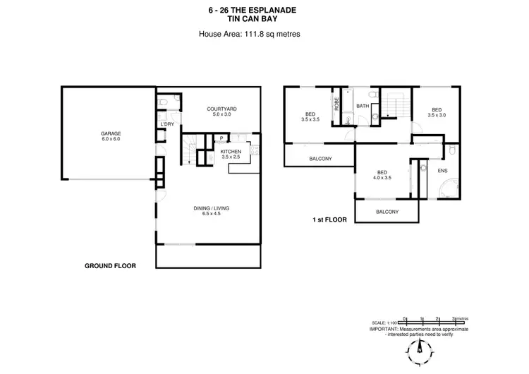Floorplan of Homely townhouse listing, 6/26 Esplanade, Tin Can Bay QLD 4580