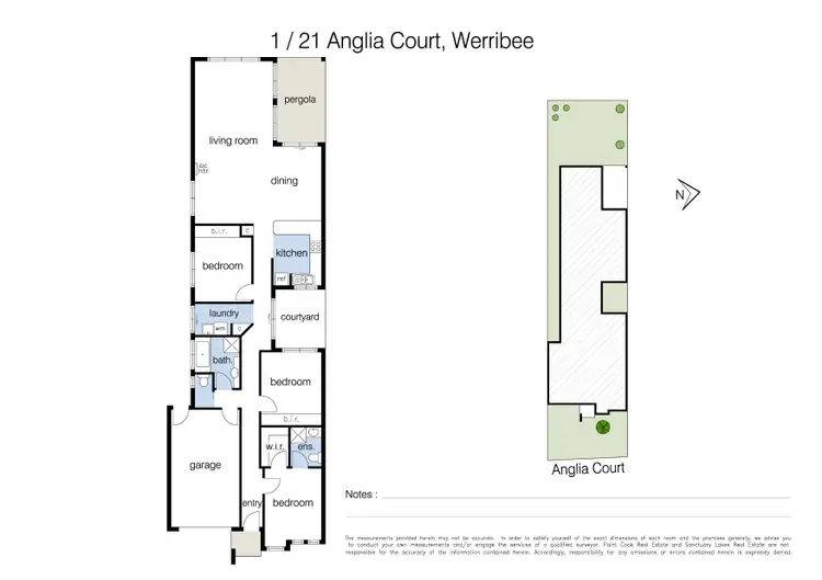 Floorplan of Homely house listing, 1/21 Anglia Court, Werribee VIC 3030