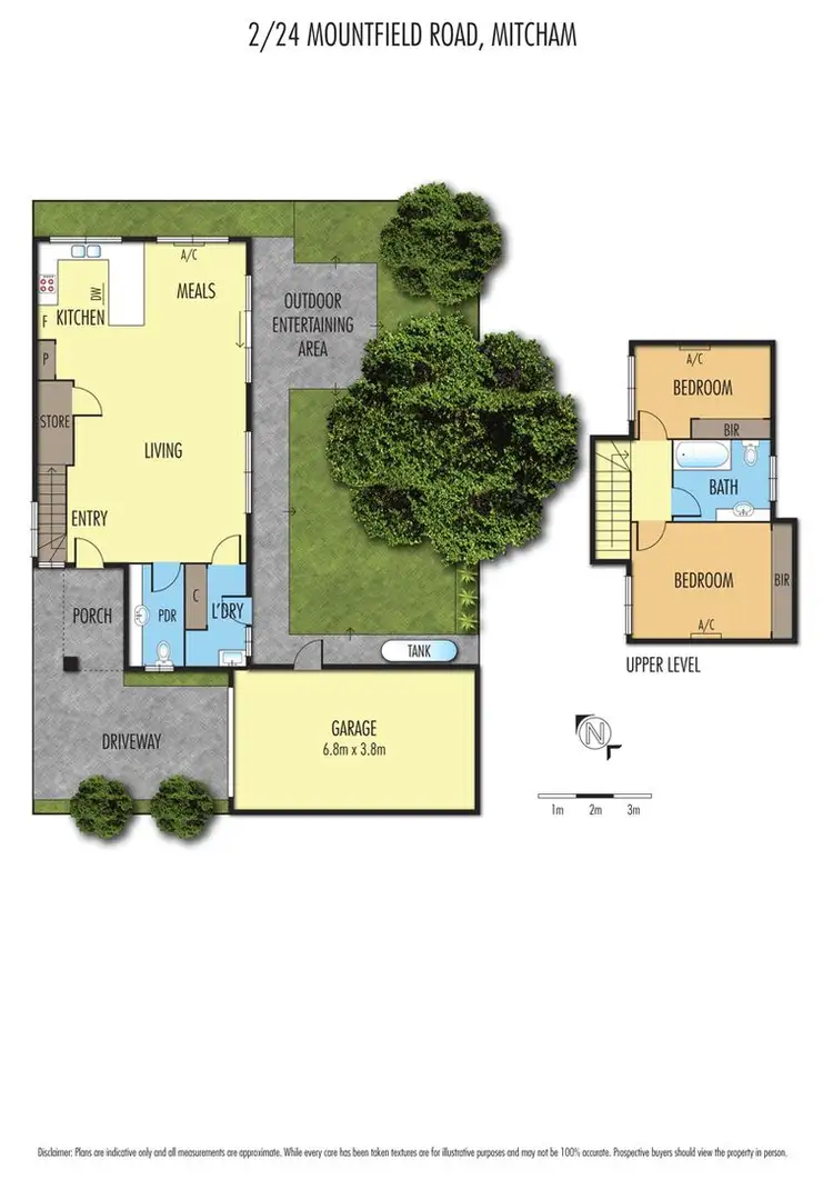 Floorplan of Homely townhouse listing, 2/24 Mountfield Road, Mitcham VIC 3132