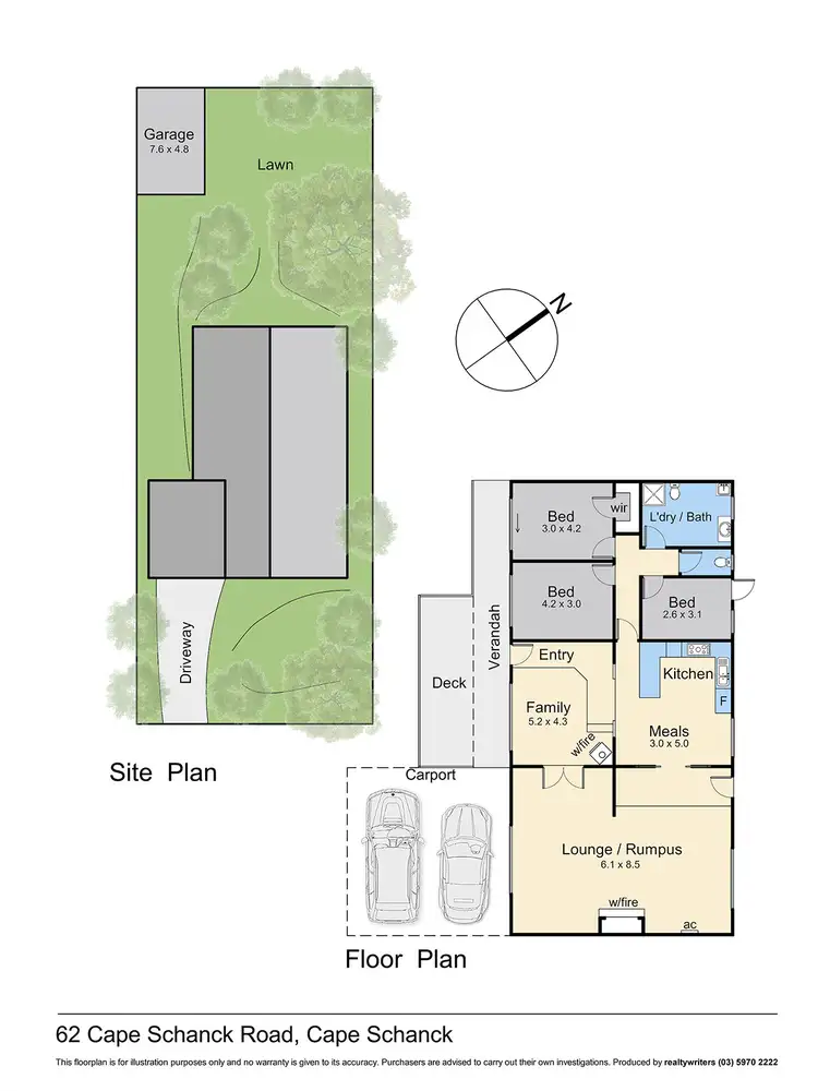 Floorplan of Homely house listing, 62 Cape Schanck Road, Cape Schanck VIC 3939