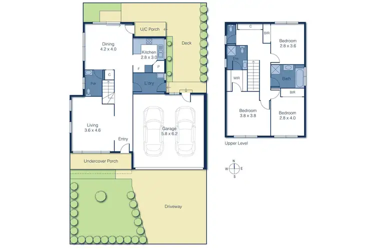 Floorplan of Homely townhouse listing, 1/29 Peter Street, Box Hill North VIC 3129