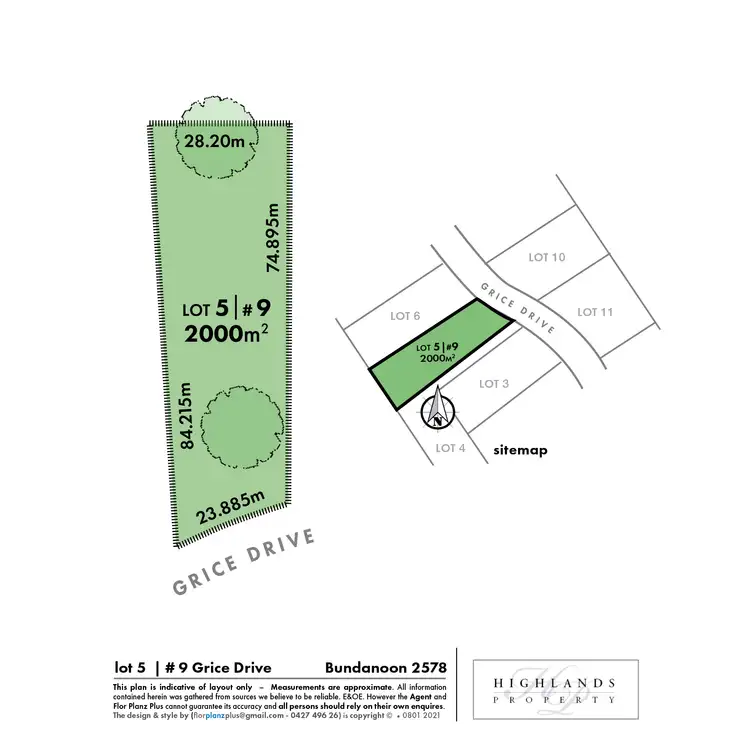 Floorplan of Homely land listing, 9 Grice Drive, Bundanoon NSW 2578
