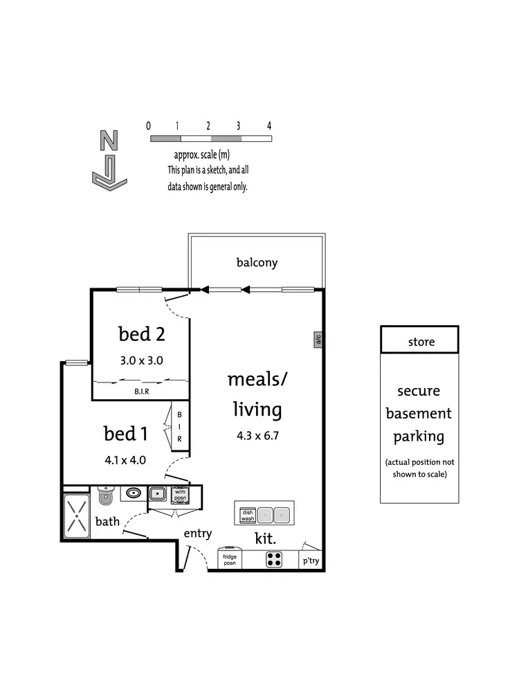 Floorplan of Homely apartment listing, 202/5 Browns Avenue, Ringwood VIC 3134