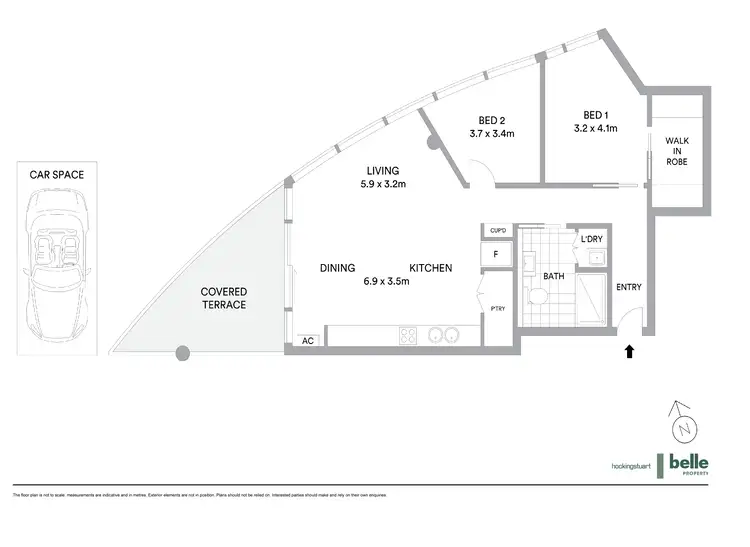 Floorplan of Homely apartment listing, 3D/635 St Kilda Road, Melbourne VIC 3004