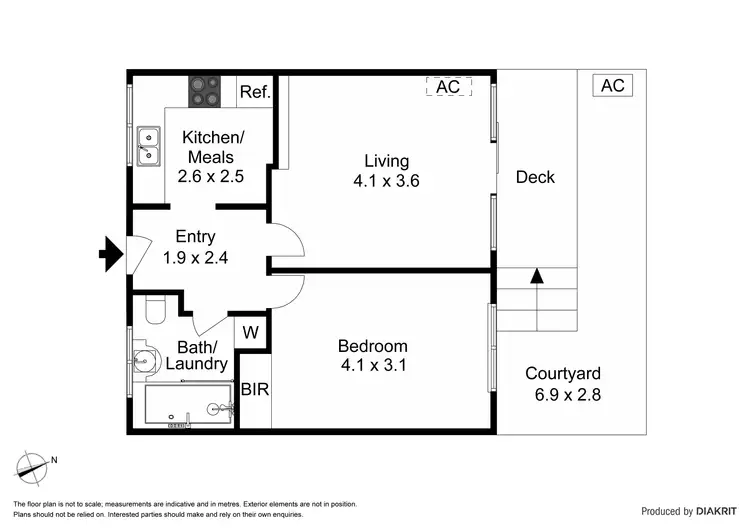 Floorplan of Homely apartment listing, 2/7 Ravens Grove, St Kilda East VIC 3183