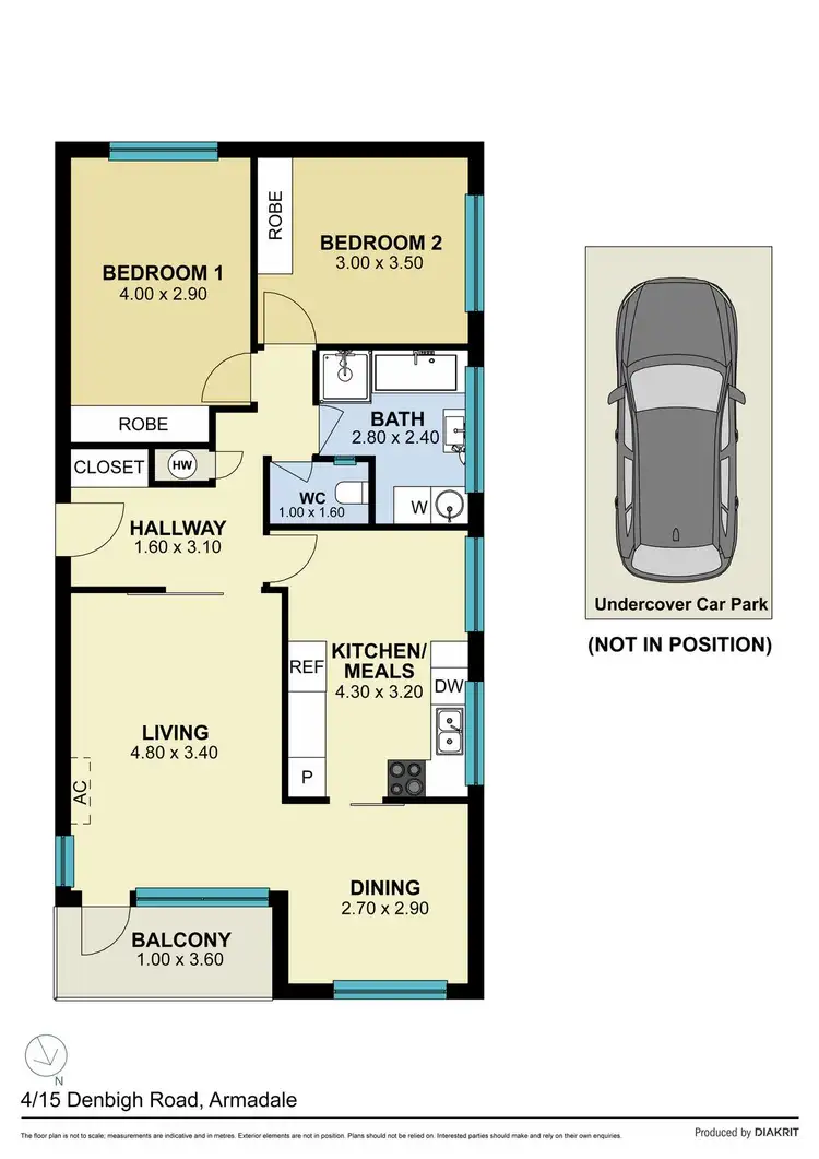 Floorplan of Homely apartment listing, 4/15 Denbigh Road, Armadale VIC 3143