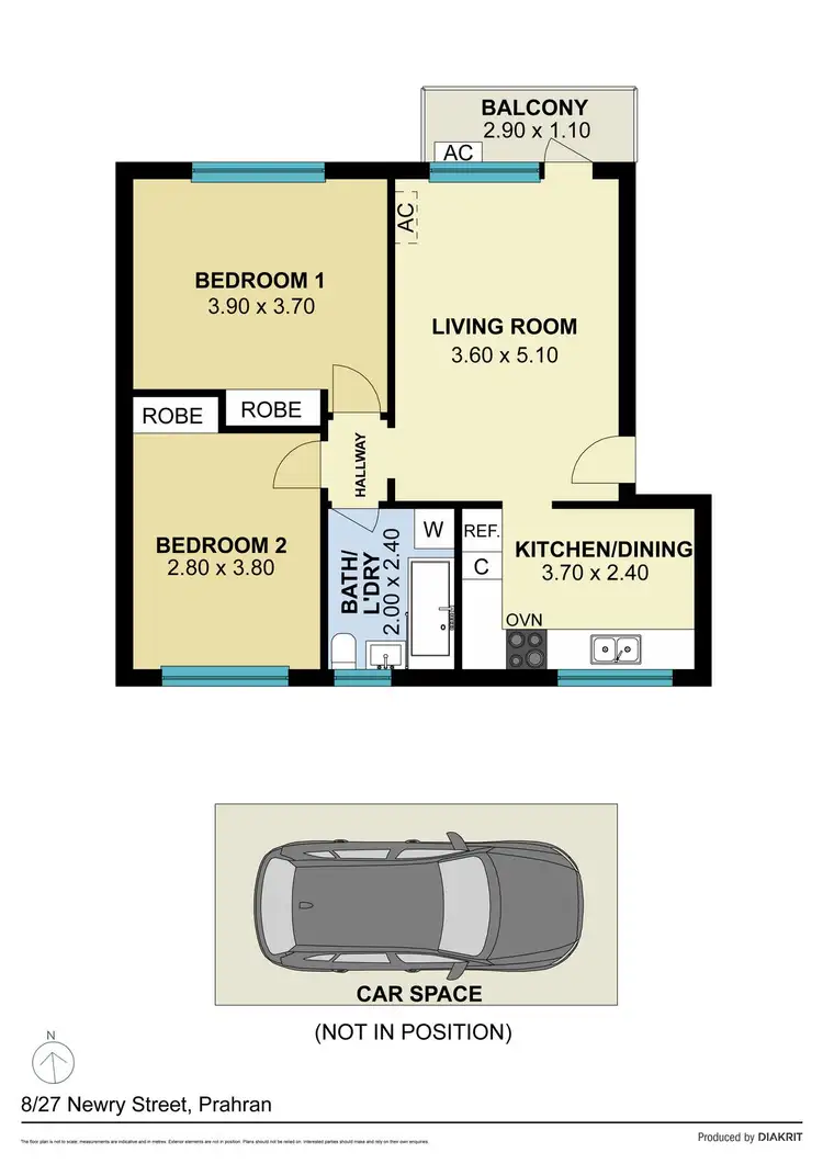 Floorplan of Homely apartment listing, 8/27 Newry Street, Prahran VIC 3181