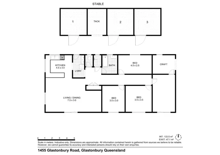 Floorplan of Homely rural property listing, 1455 Glastonbury Road, Glastonbury QLD 4570