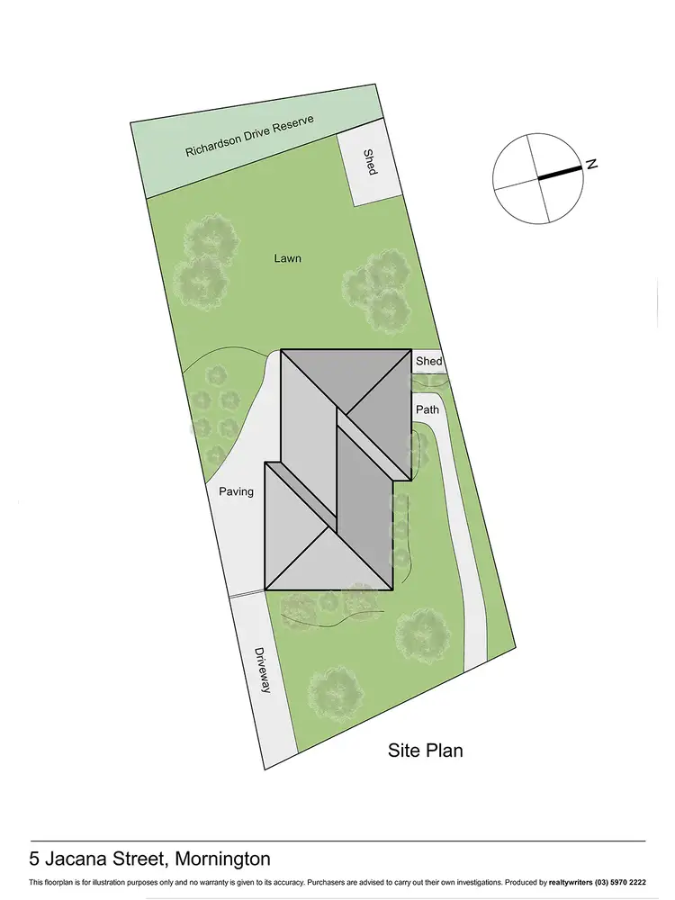 Floorplan of Homely house listing, 5 Jacana Street, Mornington VIC 3931