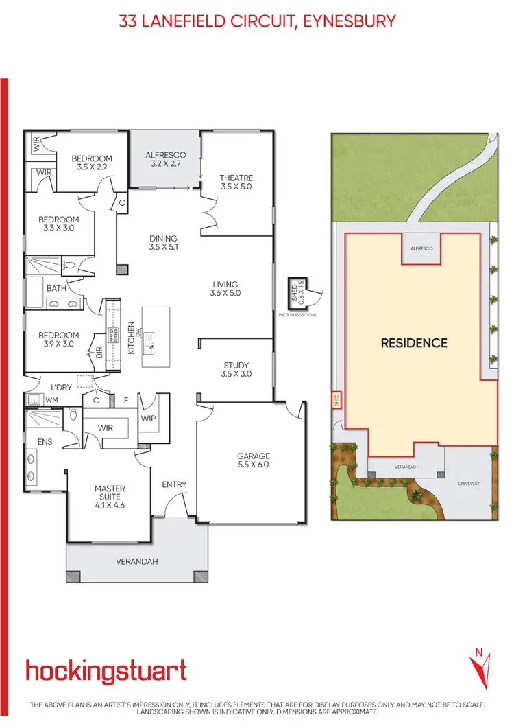 Floorplan of Homely house listing, 33 Lancefield Circuit, Eynesbury VIC 3338