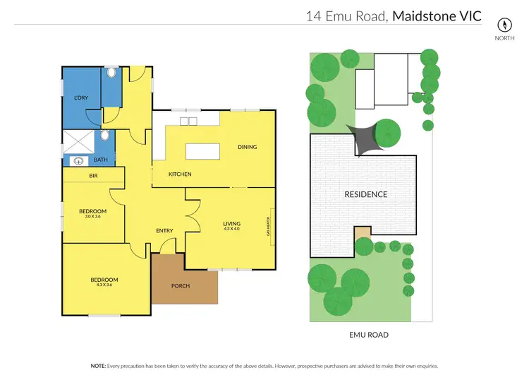 Floorplan of Homely house listing, 14 Emu Road, Maidstone VIC 3012