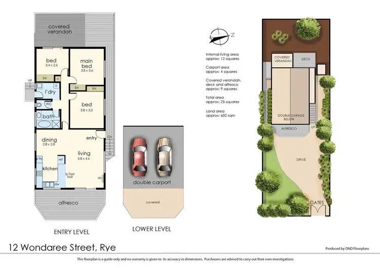 Floorplan of Homely house listing, 12 Wondaree Street, Rye VIC 3941
