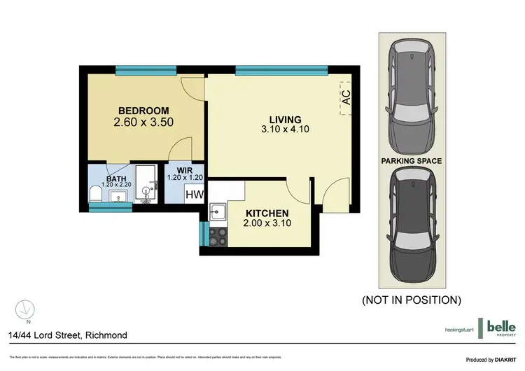 Floorplan of Homely apartment listing, 14/44 Lord Street, Richmond VIC 3121