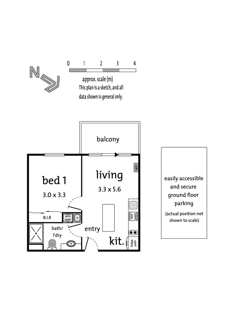 Floorplan of Homely apartment listing, 8/88 Cade Way, Parkville VIC 3052