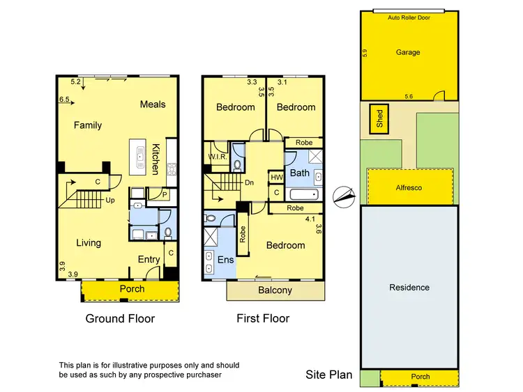 Floorplan of Homely townhouse listing, 3 Durer Walk, Mernda VIC 3754