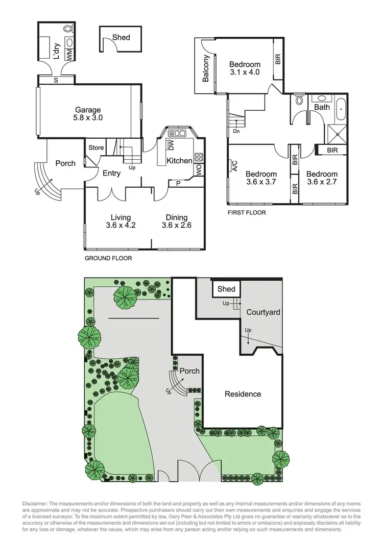 Floorplan of Homely townhouse listing, 1/1 Murrumbeena Road, Carnegie VIC 3163