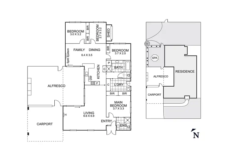 Floorplan of Homely house listing, 49 Larnook Crescent, Aspendale VIC 3195
