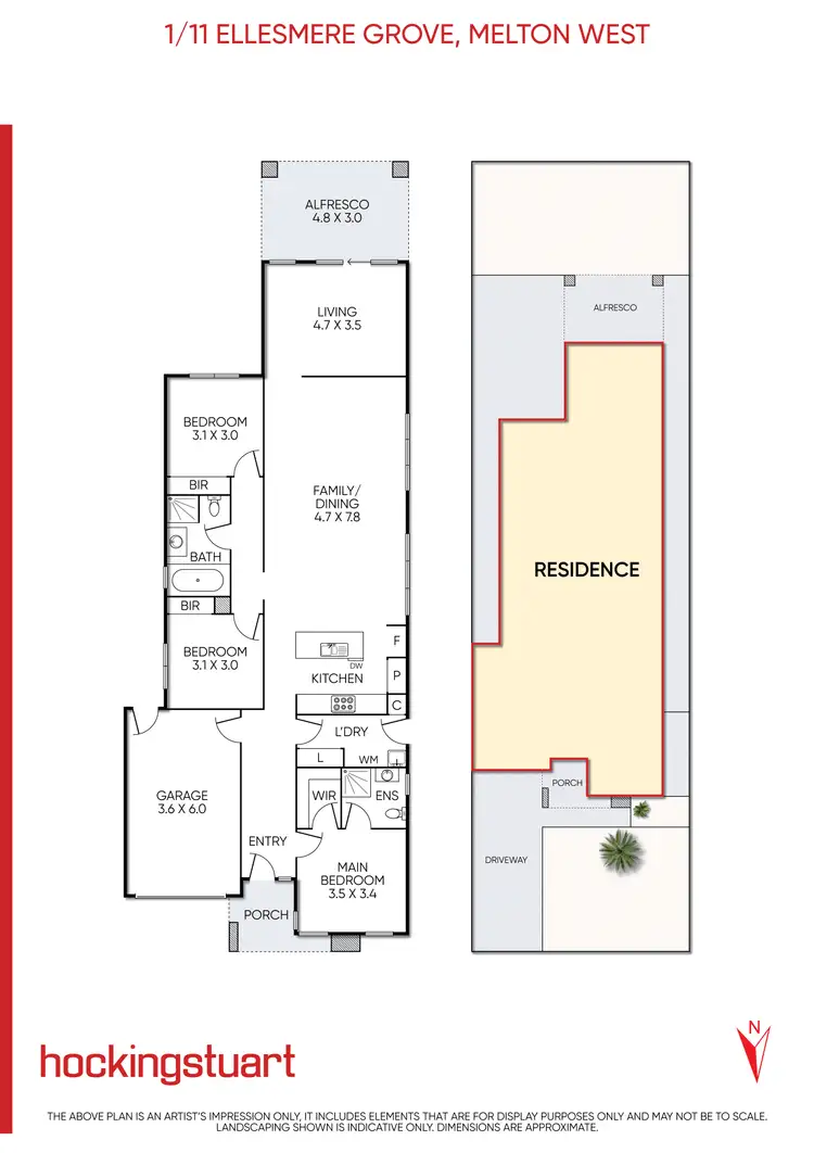 Floorplan of Homely house listing, 1/11 Ellesmere Grove, Melton West VIC 3337