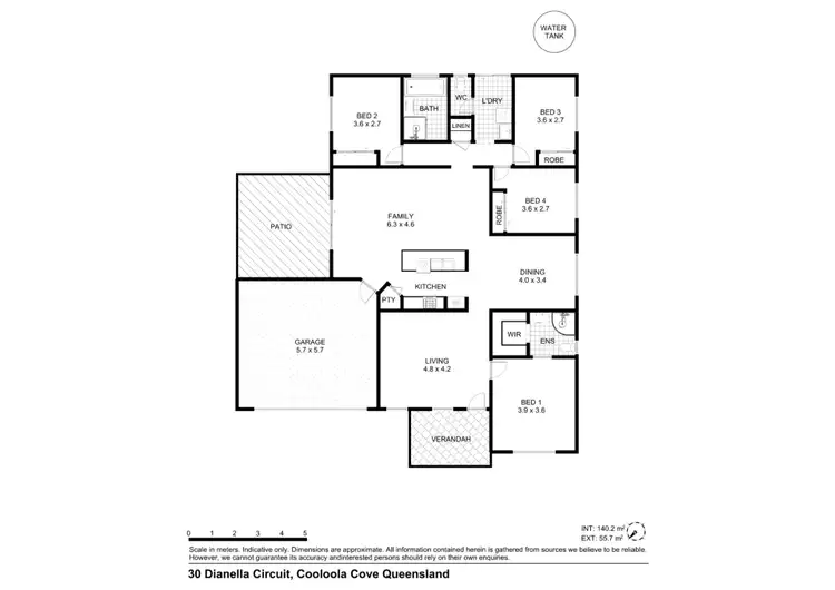 Floorplan of Homely house listing, 30 Dianella Circuit, Cooloola Cove QLD 4580