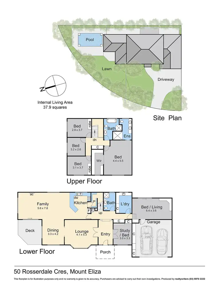 Floorplan of Homely house listing, 50 Rosserdale Crescent, Mount Eliza VIC 3930