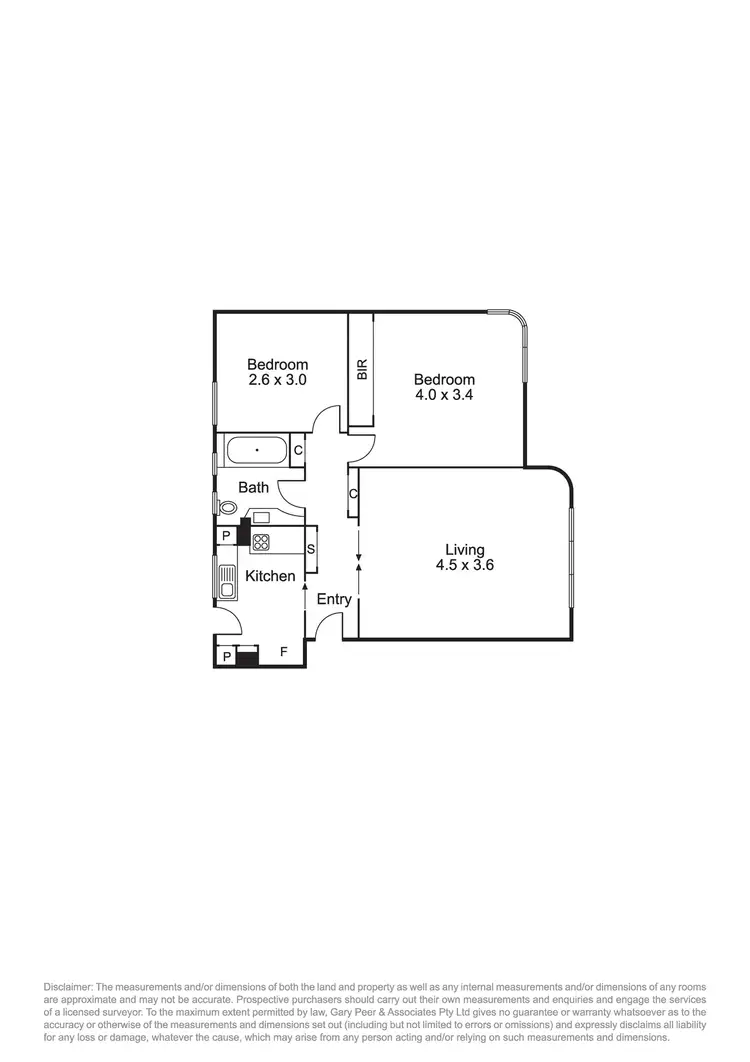 Floorplan of Homely apartment listing, 4/38 Mitford Street, Elwood VIC 3184