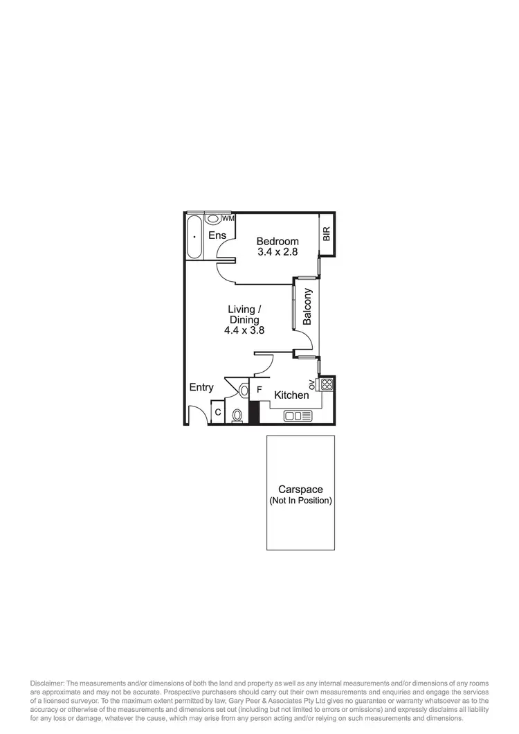 Floorplan of Homely apartment listing, 4/43 Park Street, St Kilda West VIC 3182